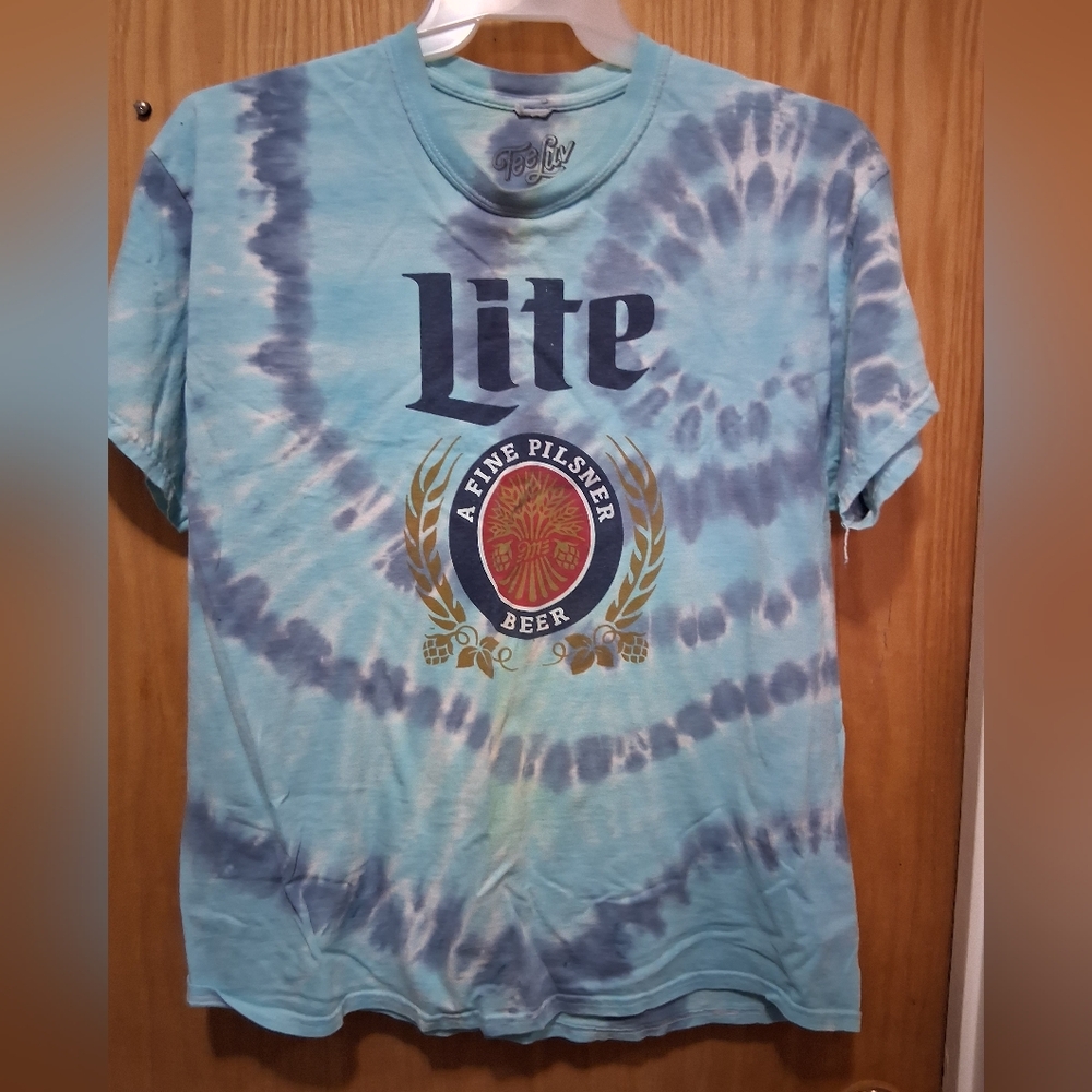 Tie-Dye Lite Beer T-Shirt Mens XL - Picture 2 of 4